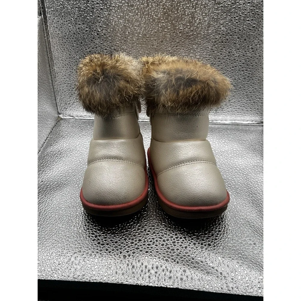 Winter Kids Girls Cute Snow Fur Baby Toddler Shoes Warm Boots Size 5.5 /EU 21